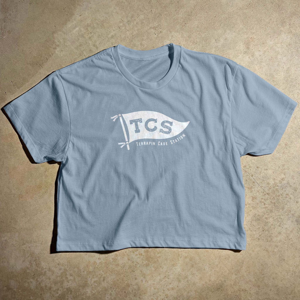 WOMEN'S TSC FLAG CROP TOP