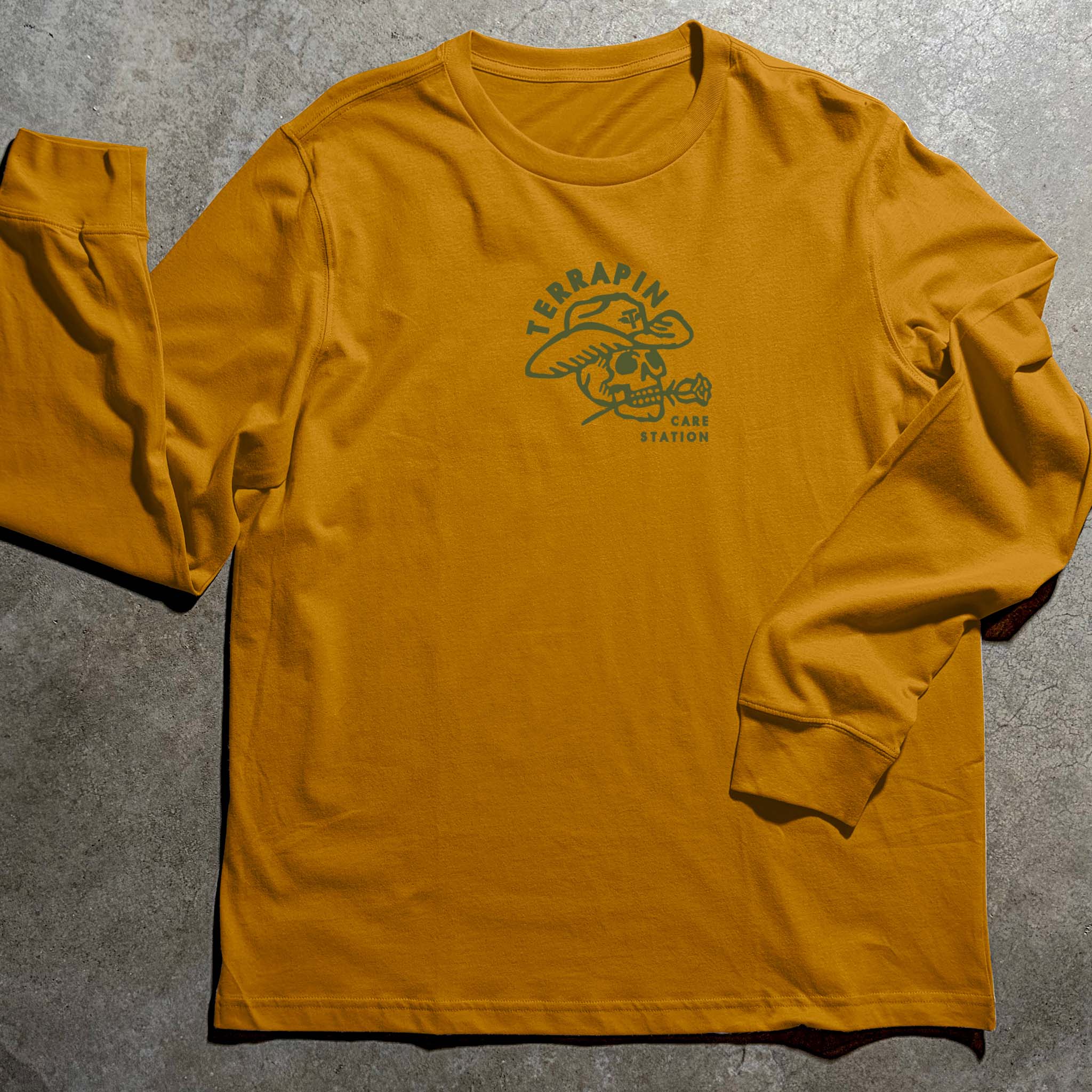 COWBOY SKULL LONG SLEEVE TEE