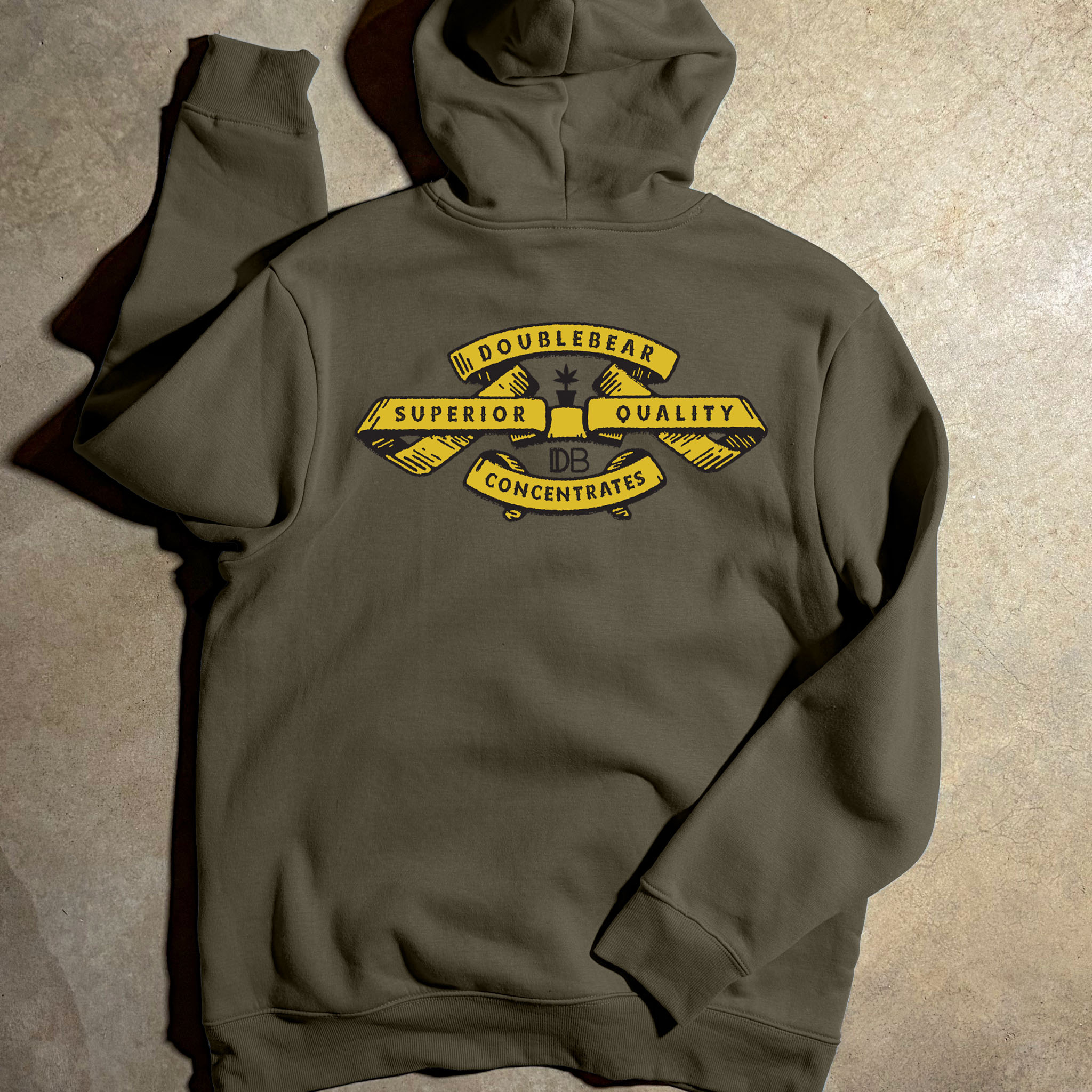 THEREDTHREAD♥embroidery ribbon hoodie DOUBLE BEAR RIBBON HOODIE – TerrapinMade